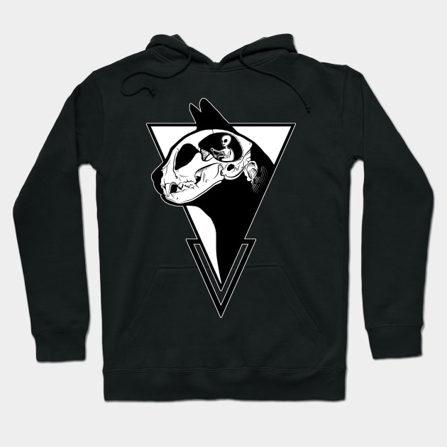 Alien Cat - Black version Hoodie by ToleStyle